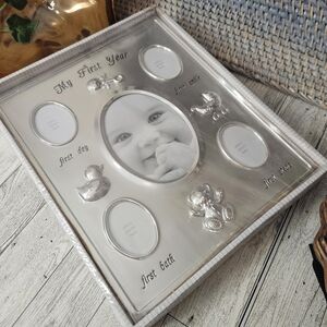 First Impressions My First Year Baby Picture Frame [New]**Damaged Box**
